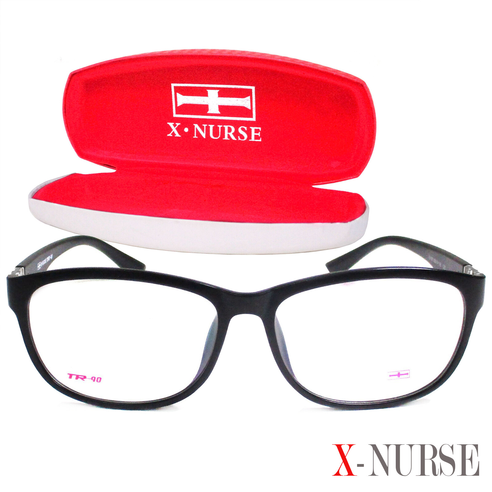 แว่นตาสำหรับตัดเลนส์ กรอบแว่นตา ผู้ชาย ผู้หญิง Fashion รุ่น X-Nurse 5192 ทรงรี ขาข้อต่อ วัสดุ พลาสติก พีซี เกรด เอ รับตัดเลนส์สายตาเลนส์กันแดดทุกชนิด