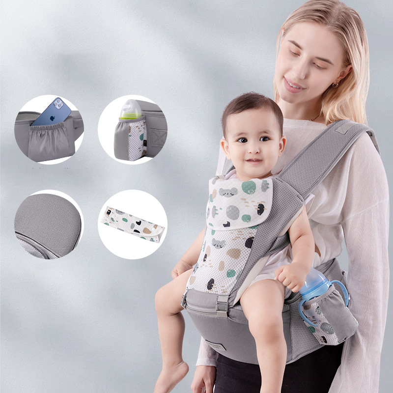 BabySafe เป้อุ้มเด็ก กระเป๋าอุ้มเด็ก0-30kg ผ้าอุ้มเด็กทารกแรกเกิด ถนอมศรีษะ ที่อุ้มเด็กถอด เปลอุ้มเด็ก15 แบบ กระเป๋าอุ้มลูกระบายอากาศ กระเป๋าอุ้มเด็ก เป้อุ้ม Hip seat สะพายหน้าและสะพายหลังได้ เป้อุ้มเด็กรBaby Carrier