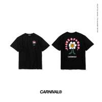 Carnival Power Flower T-Shirt สีดำ