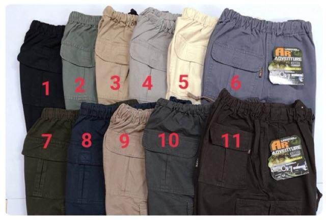 กางเกงขาสั้นเอวยางยืดจัมโบ้ (2XL,3XL,4XL) ขนาด 38”-52”ใหญ่จริง เลือกรุ่นหรือขนาด แล้วแจ้งสีในแชท  สีหลายสีเลือกได้