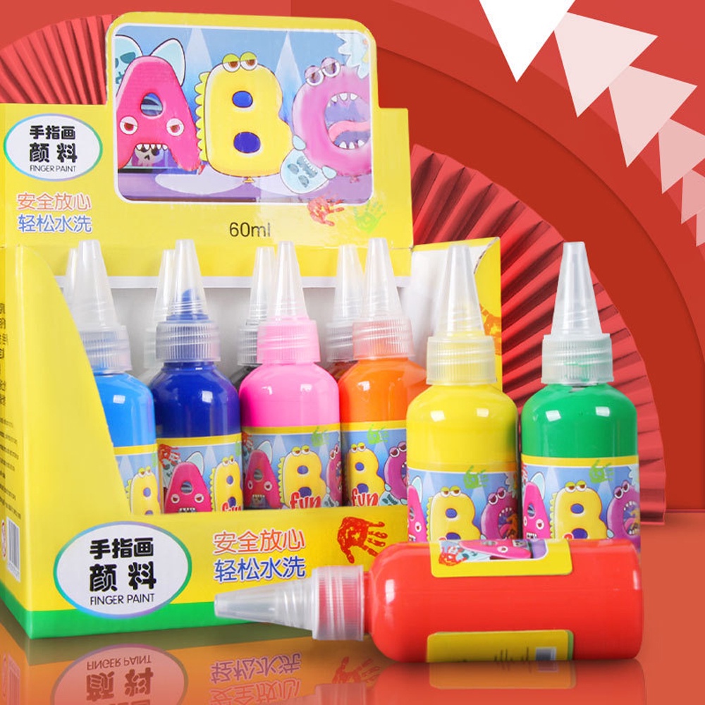 สีน้ำล้างออกได้ สีน้ำ สีน้ำปลอดภัย สีน้ำเข้มข้น 12 สี ปลอดสารพิษ สีโปสเตอร์ สีน้ำสำหรับเด็ก สีน้ำล้างได้