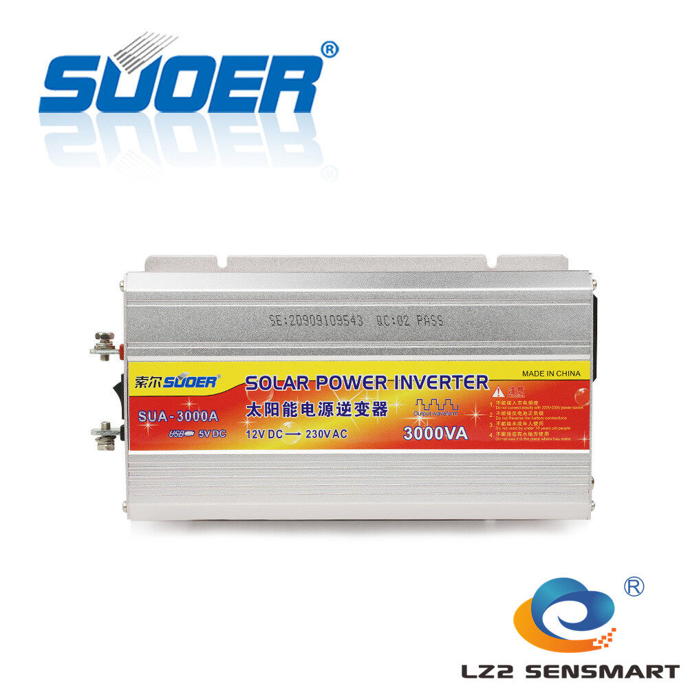 Suoer 12V 220V 3000VA 850W DC to AC Modified Sine Wave Power Inverter (SUA-3000VA) 850W