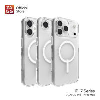 ZAGG เคสกันกระแทก Crystal Palace Snap ใช้สำหรับ iPhone 17 Series - Clear รองรับ Magnetic ชาร์จ