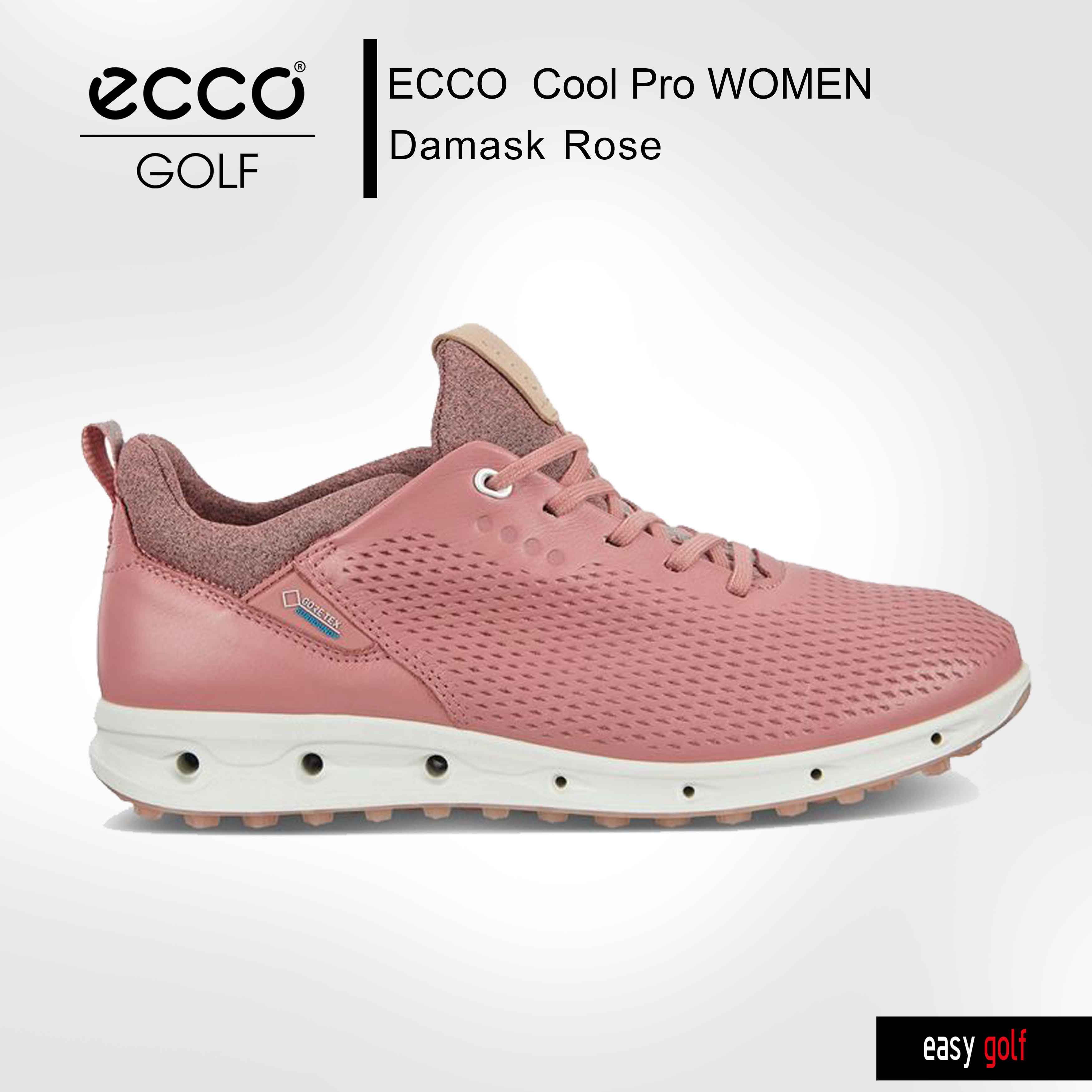 ECCO GOLF รองเท้ากอล์ฟผู้หญิง รองเท้ากีฬาหญิง Golf Shoes รุ่น ECCO COOL PRO WOMEN สีชมพู (Damask Rose)