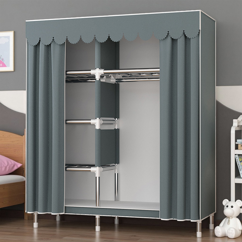 Aiwater ตู้เสื้อผ้าผ้า 70/90/118CM ตู้เสื้อผ้ามัลติฟังก์ชั่น ราคาถูก ตู้ใส่เสื้อผ้า จุได้มาก มีซิป ตู้เสื้อผ้าเดี่ยว ผ้าใบ ตู้ผ้า