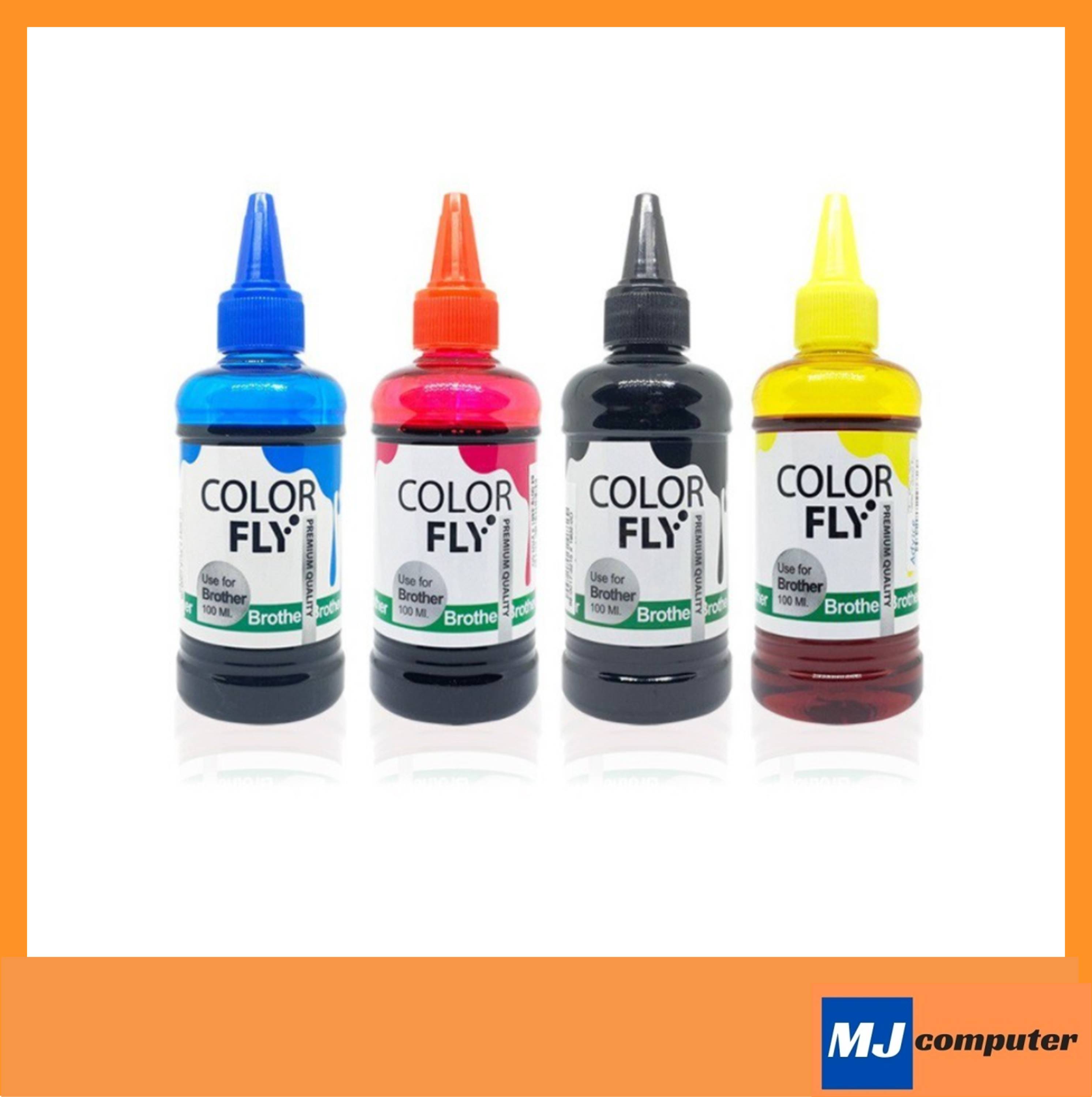 Brother refill ink 100 ml. Brand color fly ราคา 60 บาท*ส่งฟรี