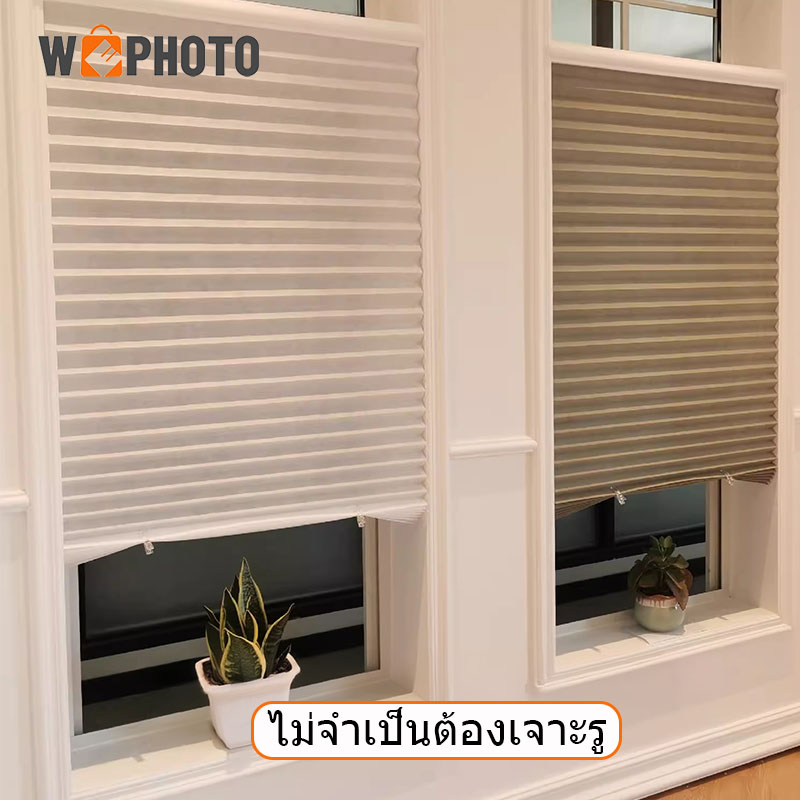 มู่ลี่  🔥 100% Blackout Curtains, Folding Curtains, Light-Adjusting Curtains, Window Blinds, Vinyl Window Blinds, Ready-To-Use Window Roller Blinds, Light-Blocking Curtains, Sun Protection. ราคาพิเศษ
