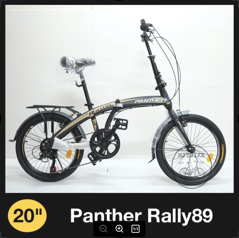 จักรยานพับได้ Panther ขนาด 20 นิ้ว เฟรมแบบใหม่ เกียร์ 7 สปีด (ส่งเป็นคันพร้อมขี่)