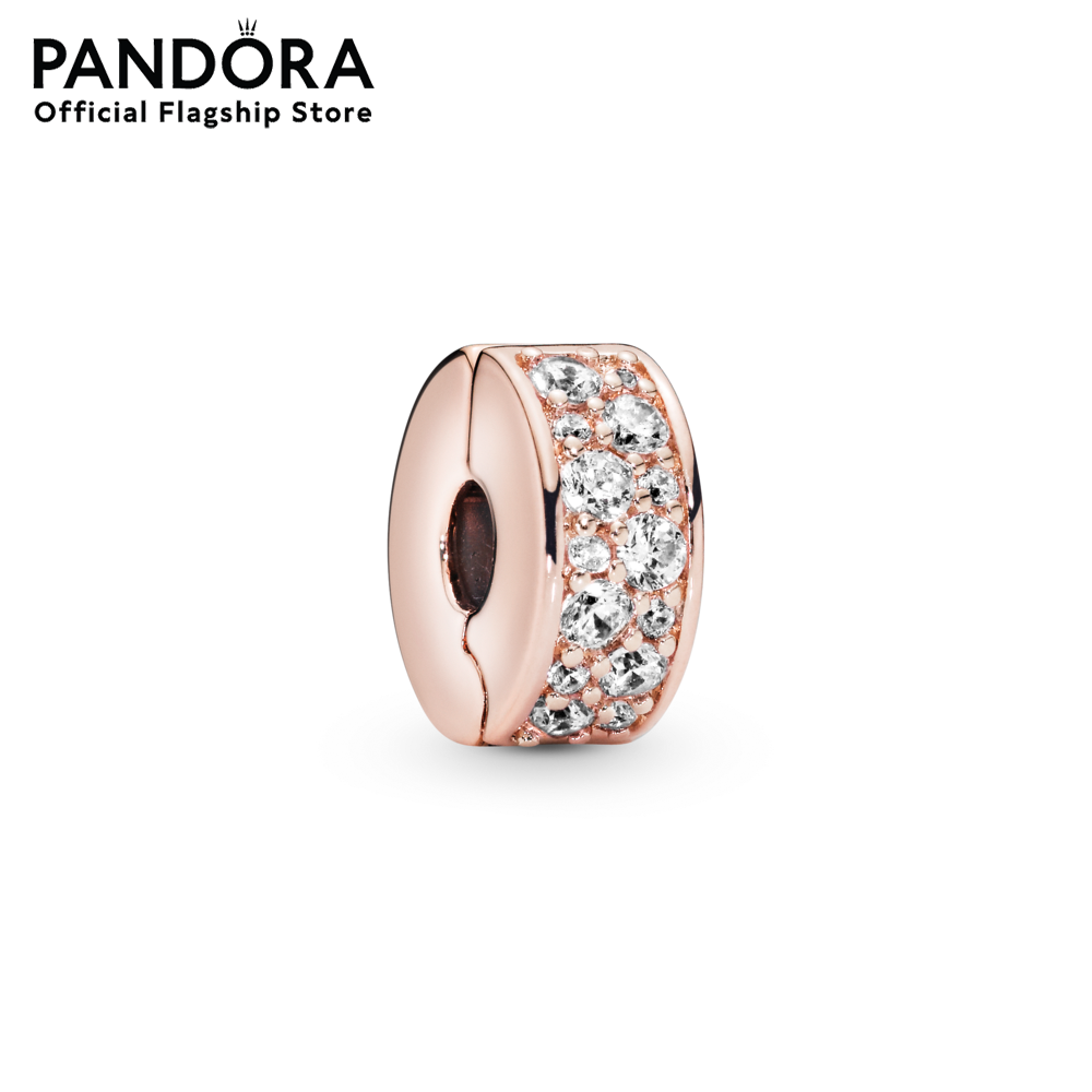 Pandora Bronze Clear Pavé Clip เครื่องประดับ คลิปชาร์ม ชาร์มสีโรสโกลด์ สีโรสโกลด์ ชาร์มโรสโกลด์ โรสโกลด์ ชาร์มสร้อยข้อมือ ชาร์มแพนดอร่า แพนดอร่า ราคา 3,060 บาท*ส่งฟรี