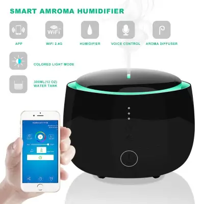Wireless Smart Home Aroma Humidifier Tuya APP Remote Control Humidifier Compatible with Amazon Alexa Google Home (3)