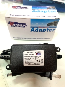 สินค้า ADAPTER กล้องวงจรปิด 12v. 1500mA. รุ่น WAC180 by WATASHI ประกันศูนย์