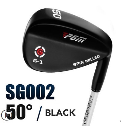 EXCEED : ไม้กอล์ฟ WEDGE PGM SG002 BLACK/SILVER CNC FORGED CNC หน้าตะใบ SPIN MILED