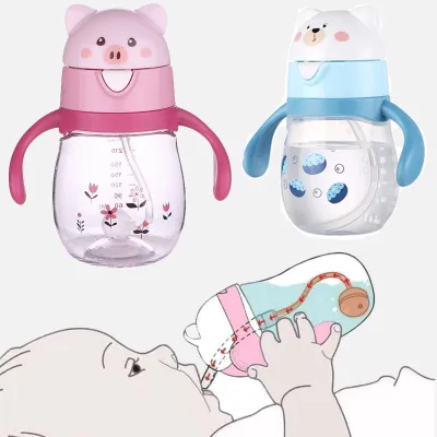 Tritan 360 ° baby drinking cup brand can sleep in every position Choking tube with 270ml / 9Oz