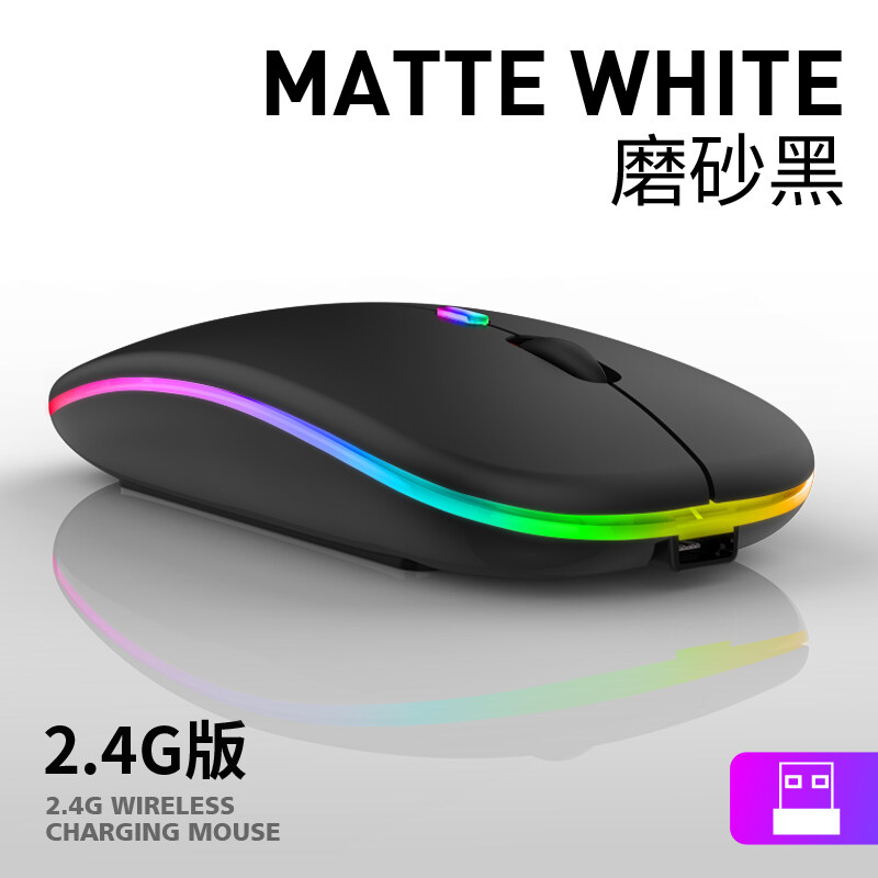 พร้อมส่งจากไทย!Original zone เมาส์เก็บเสียง เงียบไร้เสียง Office 2.4GHz Wireless Silent Mouse RGB Backlight DPI