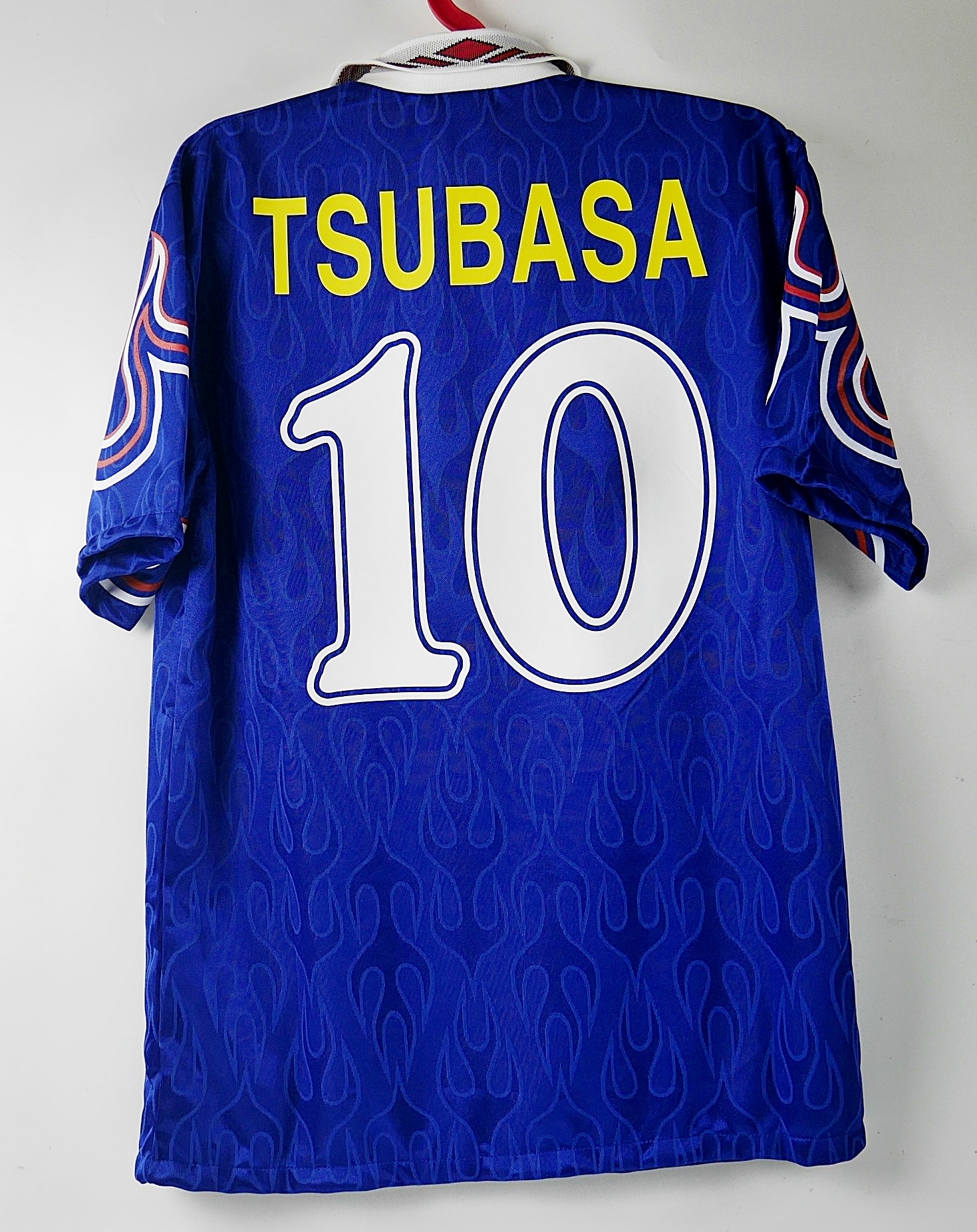 10 TSUBASA JAPAN HOME 1997 FOOTBALL SHIRT SOCCER JERSEY RETRO FIRE เสื้อบอล เสื้อฟุตบอล เรโทร ย้อนยุค ซึบาสะ