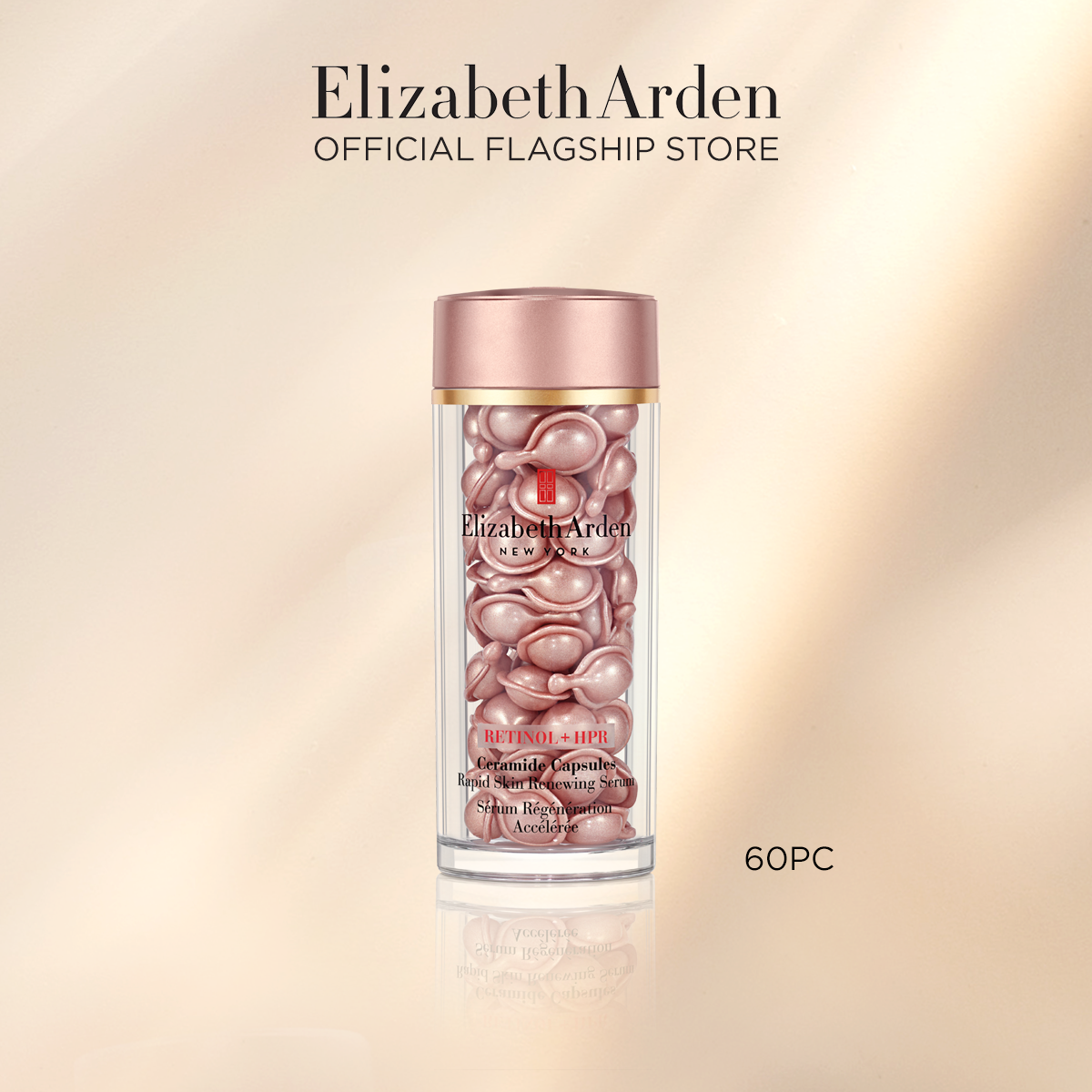 Elizabeth Arden RETINOL + HPR CERAMIDE CAPSULES RAPID SKIN RENEWING SERUM - 60 CAPSULES ราคา 5,330 บาท*ส่งฟรี