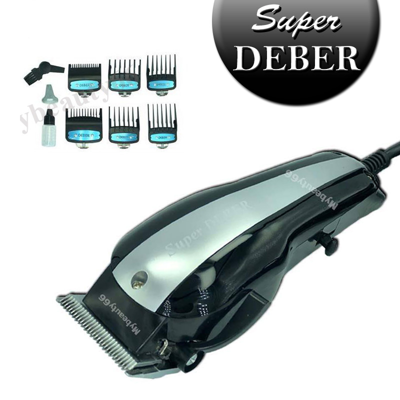 SUPER DEBER ปัตตาเลี่ยนตัดผม รุ่นฟันสแตนเลสพิเศษ สีดำ/สีแดง