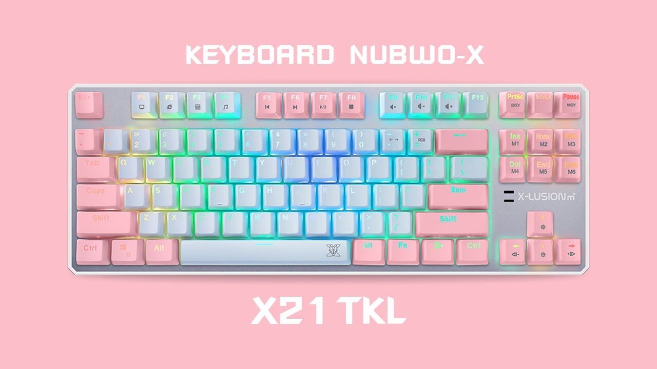 Nubwo X21 TKL Mechanical Full RGB Gaming Keyboard คีบอร์ดเมคานิคอล