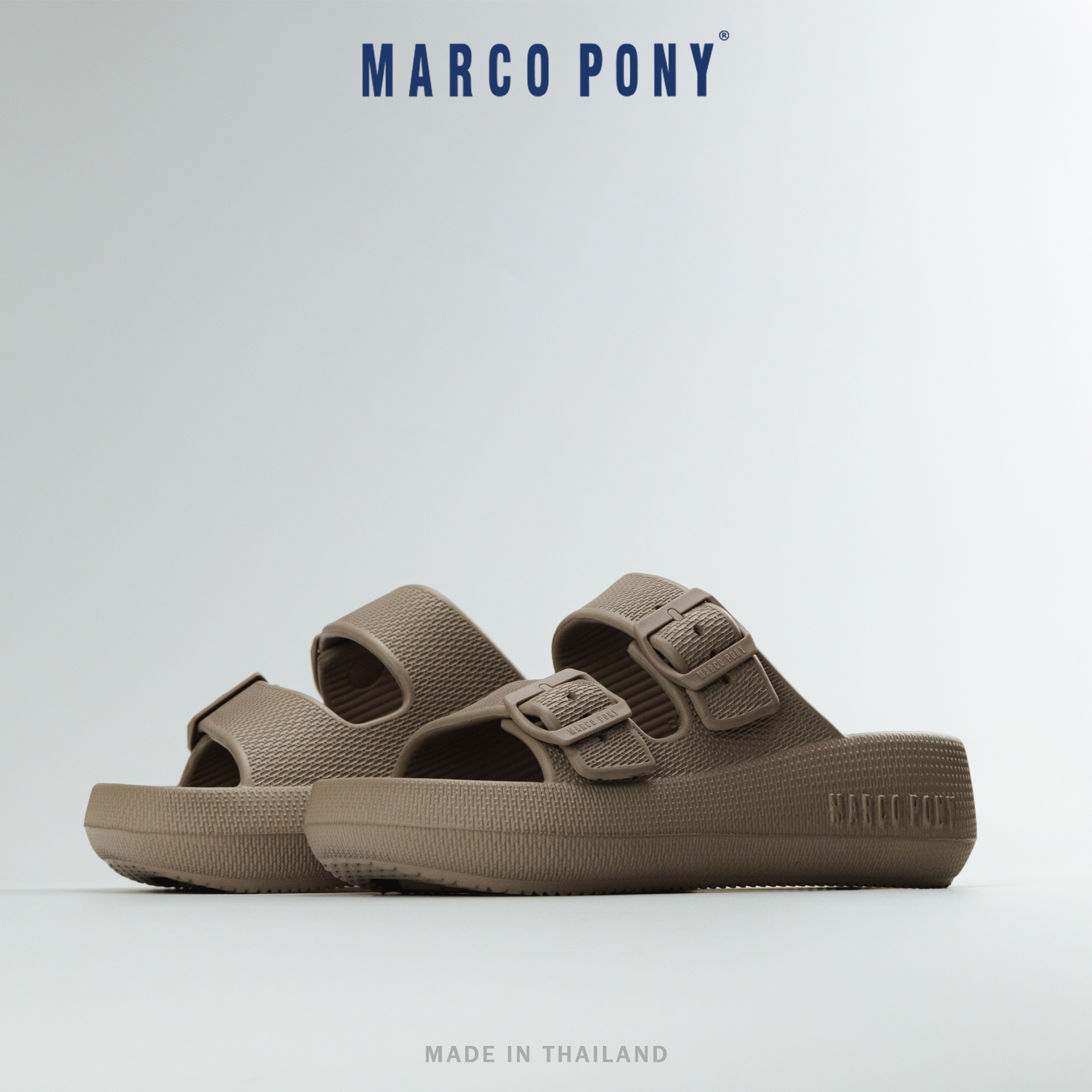 Marco Pony Sandals, Thick Soles, Adjustable Straps. Fashion Women's Sandals Sponge Shoes Mh9035 ราคา 121 บาท*ส่งฟรี