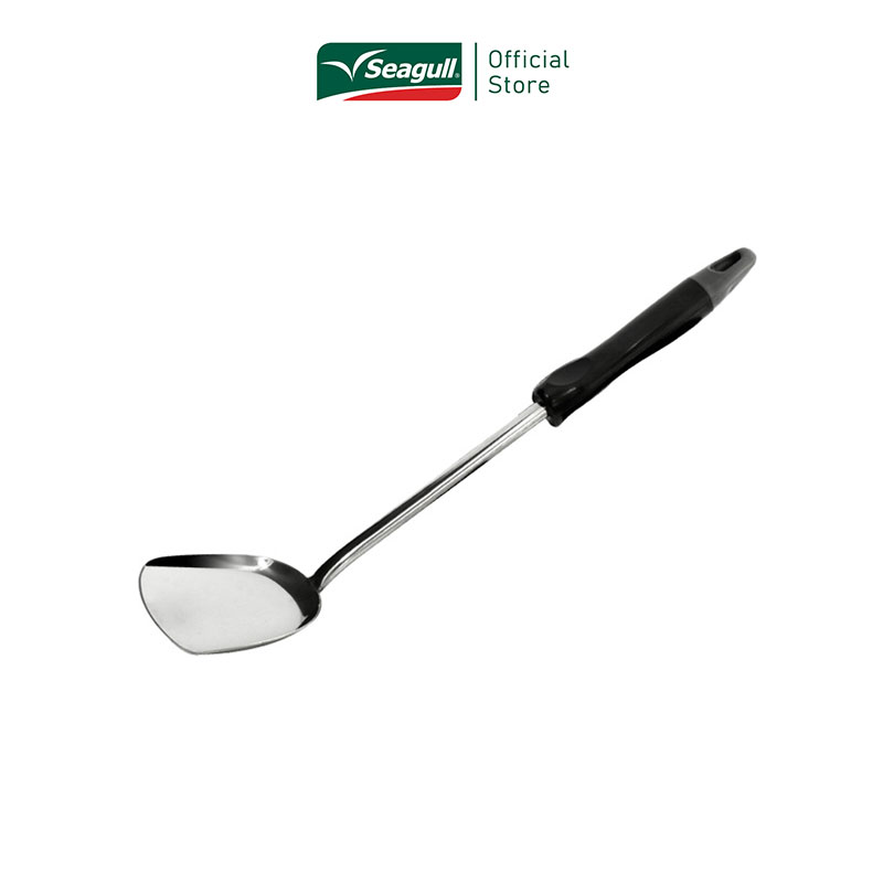 Seagull ตะหลิวกลาง-ด้ามดำ สเตนเลสคุณภาพดี 100304210 ราคา 145 บาท*ส่งฟรี