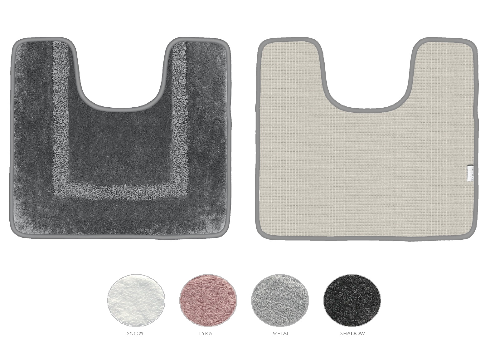 SANTAS พรมห้องน้ำ ดีไซน์ SQUARE BORDER ขนาด 55 x 50 cm แพ็ค 1 ชิ้น ราคา 796 บาท*ส่งฟรี