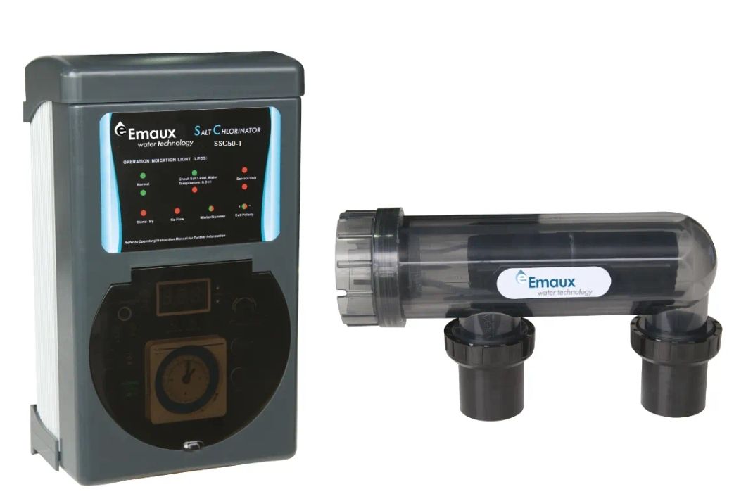 EMAUX เครื่องผลิตคลอรีนจากเกลือสำหรับสระว่ายน้ำ  SSC 15\25\50-E Salt chlorinator FULL SET ราคา 24,590 บาท*ส่งฟรี