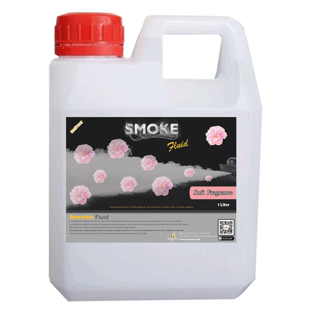 Fog Fluid น้ำยาสโมค 1000ml สูตร กลิ่นหอมอ่อนโยน Soft Fragrance กลิ่น หอม น้ำยาทำควัน Smoke Fog Machine ทำจาก ส่วนผสม สารตั้งต้นจากธรรมชาติ เครื่องทำควันสโม๊ค