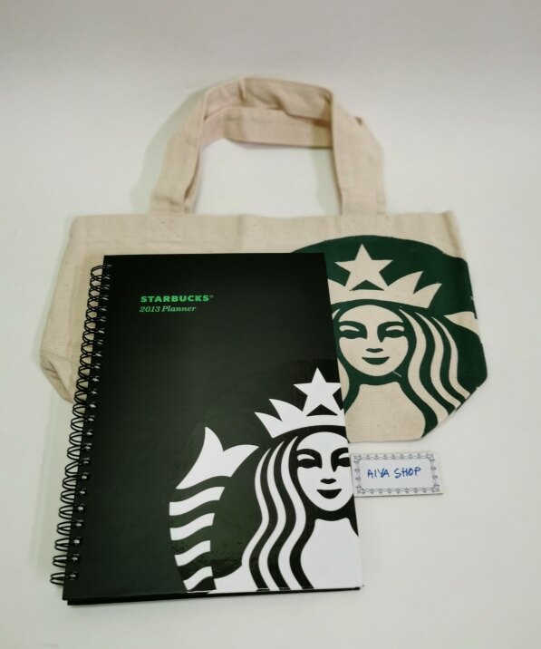 สตาร์บัคส์แพลนเนอร์  2013 Starbucks planner 2013 สมุดจดบันทึก ไดอารี่สตาร์บัคส์ ของแท้ ของสะสม