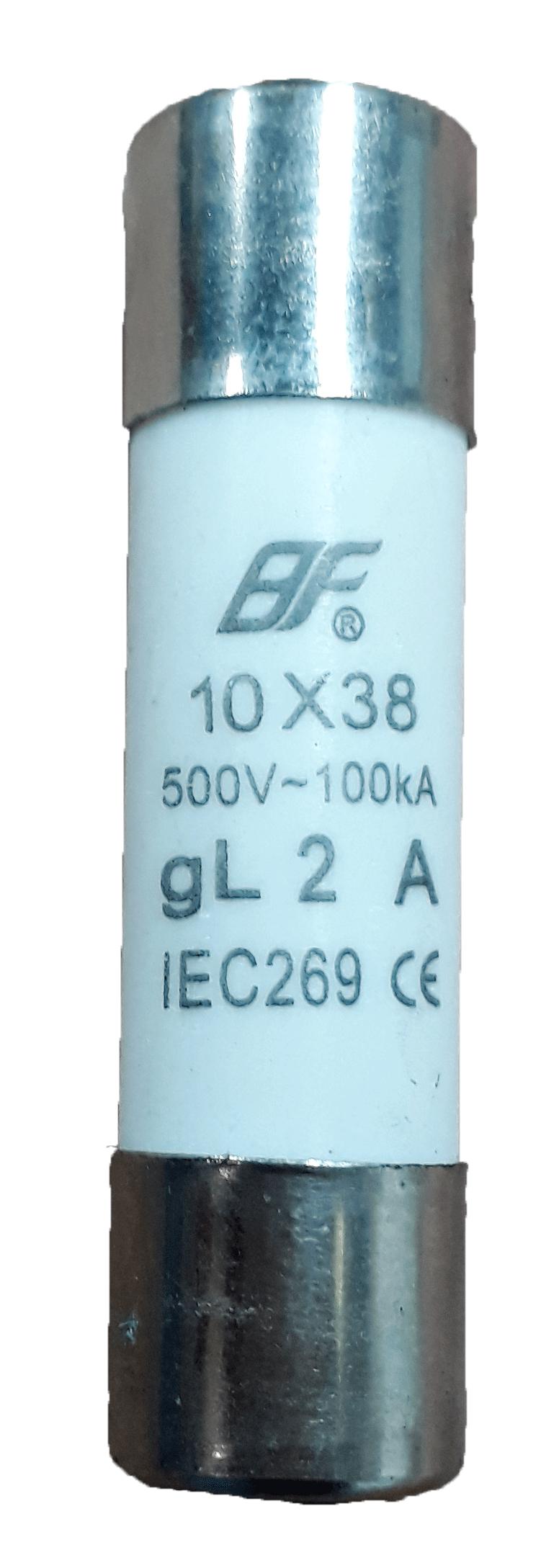 ⚡🏡 ฟิวส์หลอดกระเบื้อง หรือฟิวส์กระบอก (CYLINDRICAL CONTACT CAPS FUSE)  2A 4A 6A 10A 16A 20A 25A 32A  ขนาด10x38mm.