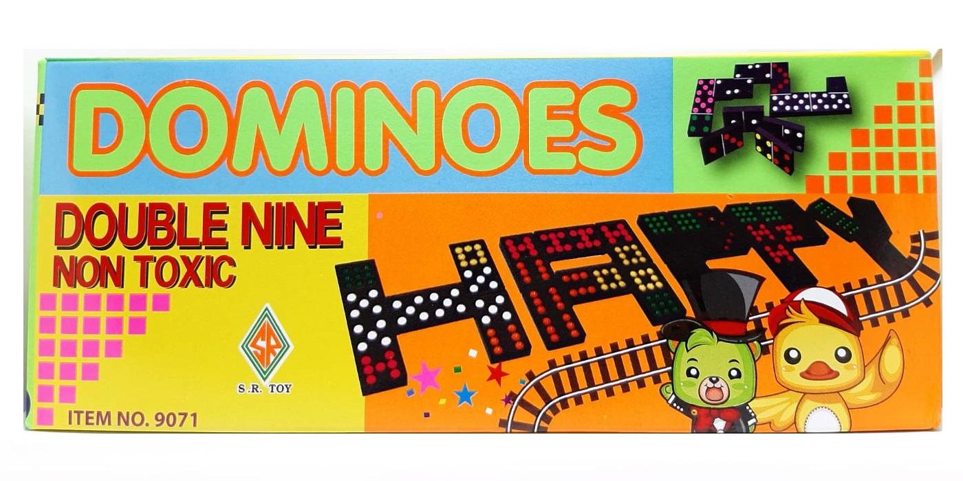 Wphuth เกมส์ โดมิโน่ Dominoes Double Nine มี 55 ชิ้น ของเล่นสำหรับเด็ก ลายลูกไก่