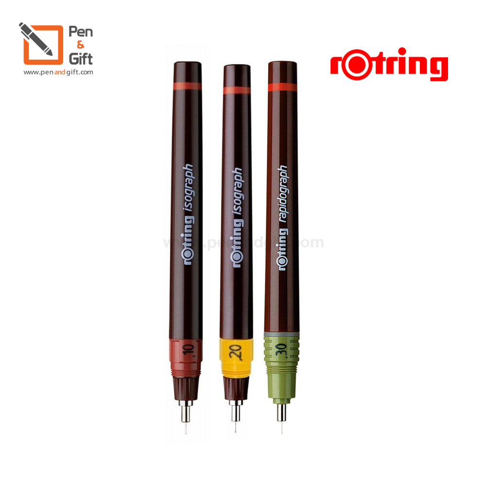 Set of 8 pcs. Rotring Isograph Junior Set 0.2,0.3, 0.5 mm – 8 ชิ้น