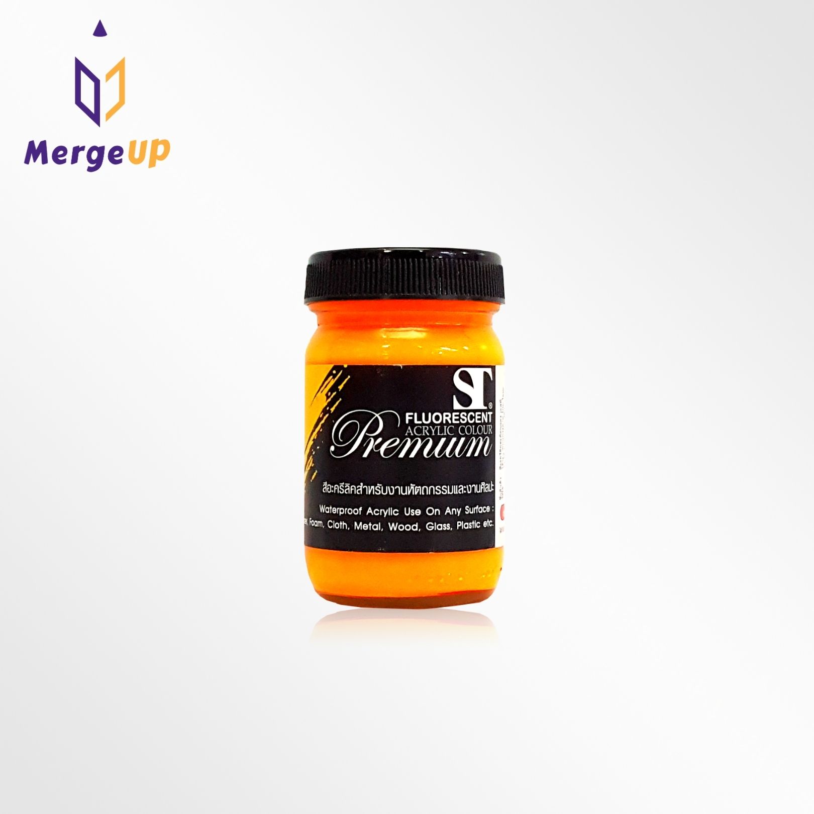 สีอะคริลิค สะท้อนแสง ST 120 ml. Fluorescent acrylic Colour หลากสี