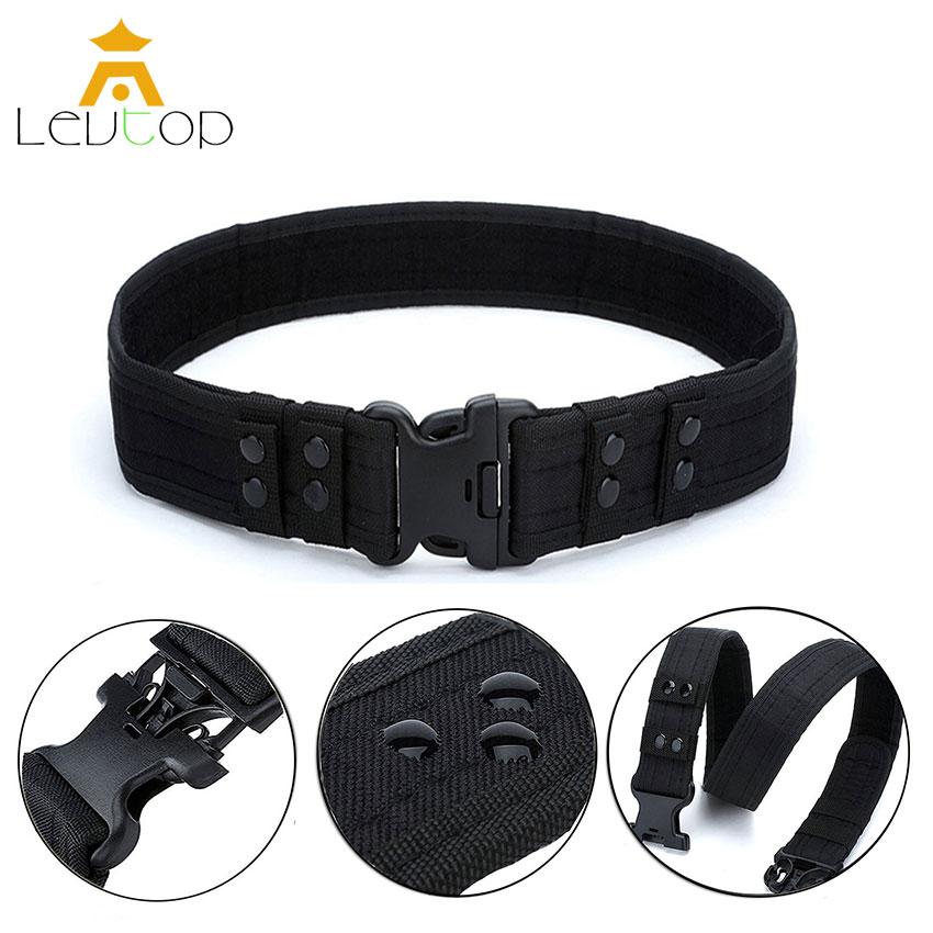 LEVTOP เข็มขัดผู้ชาย เข็มขัด ผู้ชาย เข็มขัดหนัง Military Equipment with Side Release Buckle