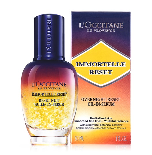 L’OCCITANE Immortelle Overnight Reset Oil-In-Serum 50ml. ล็อกซิทาน ออยล์ เซรั่ม แคปซูล สีเหลืองทอง ราคา 3,638 บาท*ส่งฟรี