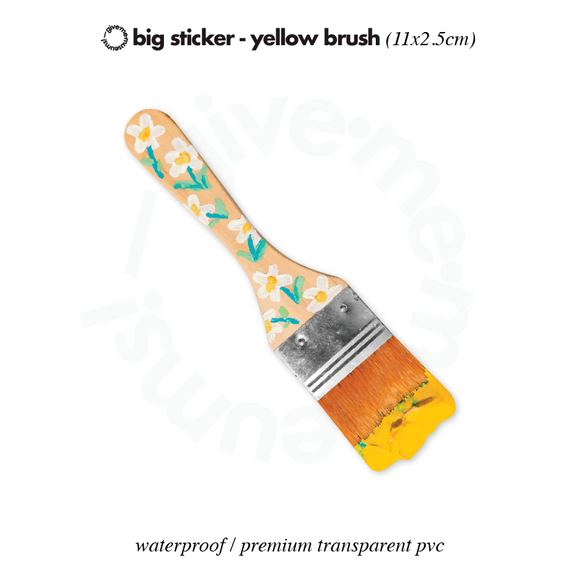 สติกเกอร์ไดคัทชิ้นใหญ่ big sticker ลายดอกไม้น่ารัก สีสันสดใส give.me.museums