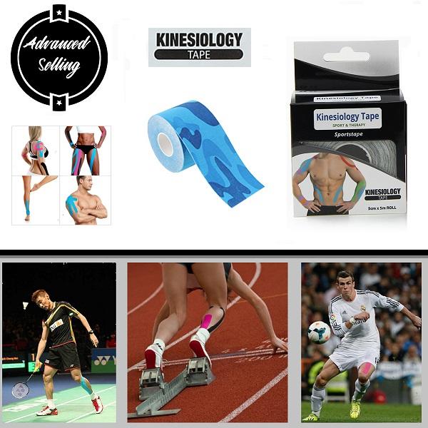 Kinesiology Tape (เทปคิเนซิโอ) แผ่นเทปคิเนซิโอ แผ่นคิเนสิโอ เทปพยุงกล้ามเนื้อ ขนาด 5ซม.X5ม.เทปติดกล้ามเนื้อ เทปสีแปะร่างกาย เทปบำบัด ช่วยลดความ #Kinesio #K tape #Sportstapeเจ็บปวดลดแรงกระแทกในการเล่นกีฬา เทปยืดนักวิ่ง เทปติดร่างกาย เทปลดอาการปวด