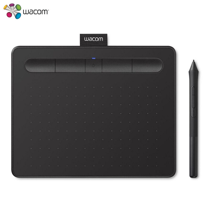 Wacom Intuos Pen Small รุ่น CTL-4100/K0-CX แท็บเล็ตพร้อมปากกาไวต่อแรงกดแบบไร้สายและไม่ใช้แบตเตอรี่ / Mac Modern