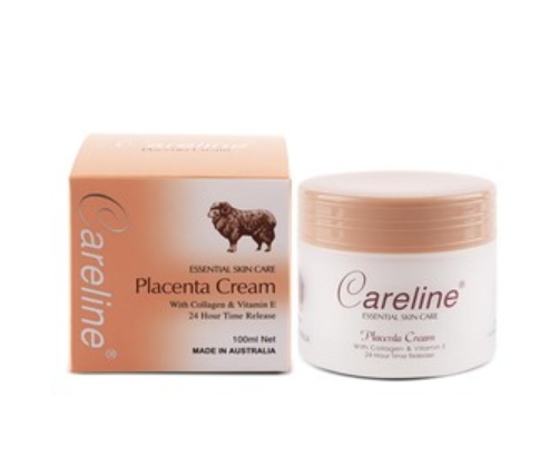 ครีมรกแกะออสเตรเลีย นำเข้าจากออสเตรเลีย Careline Placenta Cream with Collagen & Vitamin E 100ml (สีส้ม) รับประกันของแท้ 100% ราคา 299 บาท*ส่งฟรี
