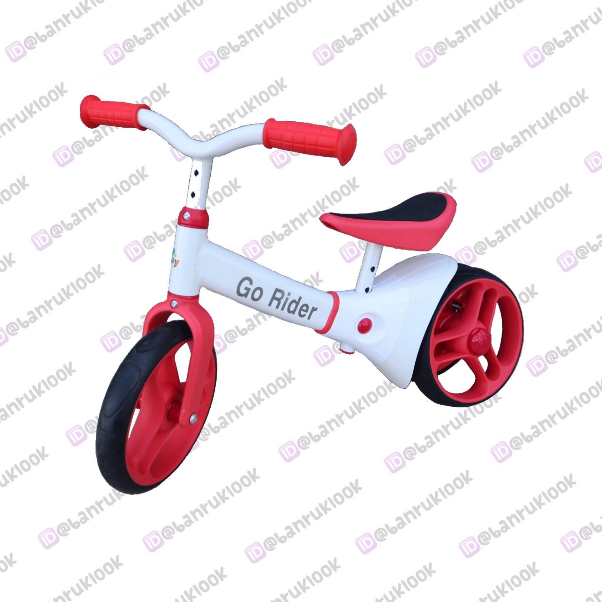Go Rider จักรยานทรงตัว สำหรับเด็ก 2 in 1 Balance Bike N Tricycle (สีแดง)