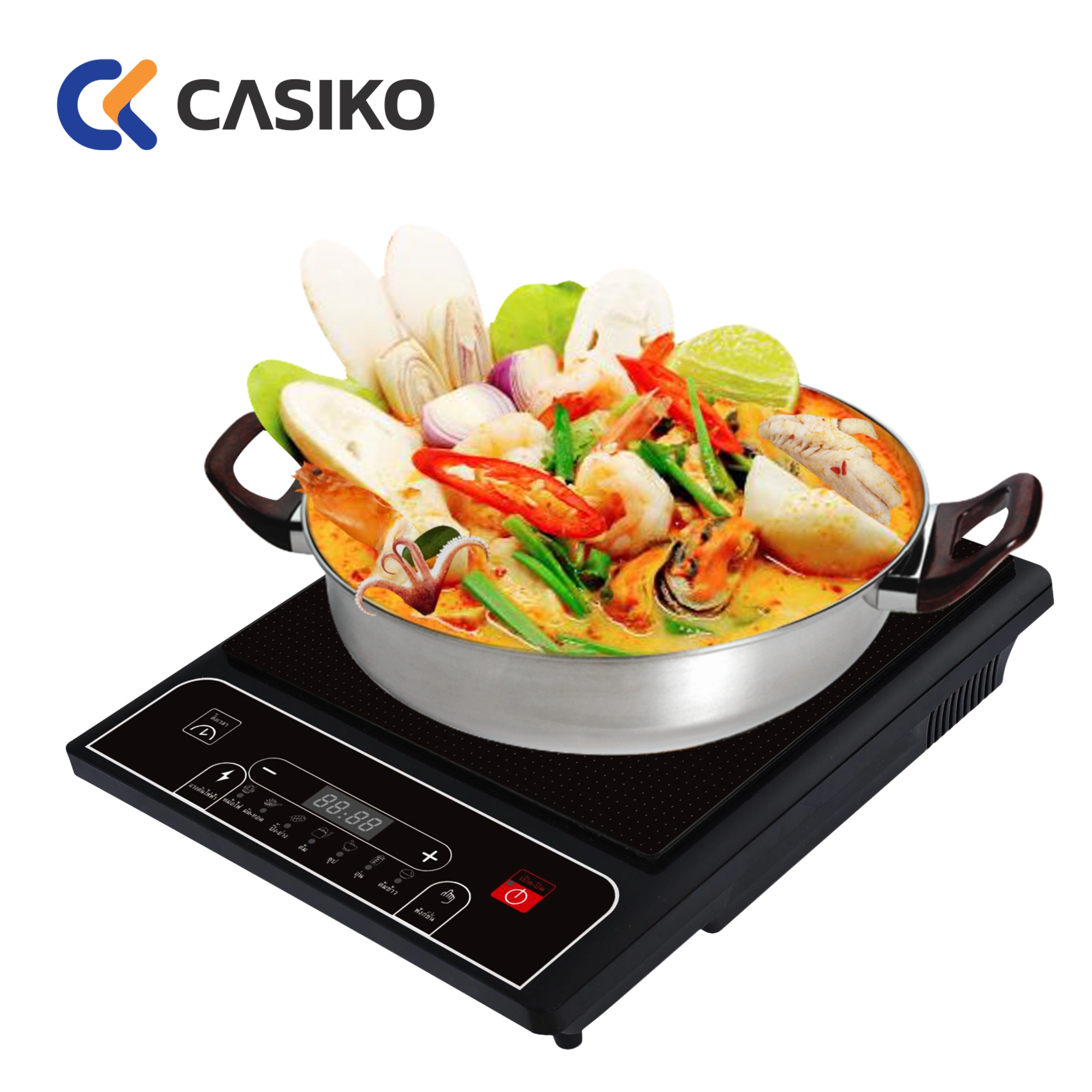 Casiko เตาแม่เหล็กไฟฟ้า รุ่น IC 1500 (Black) ราคา 599 บาท*ส่งฟรี