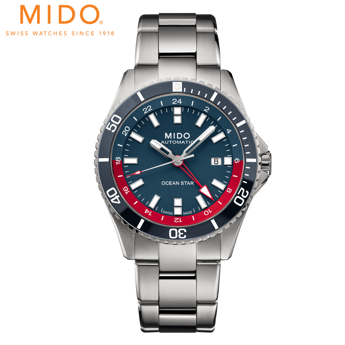 Mido รุ่น OCEAN STAR GMT รหัสรุ่น M026.629.11.041.00 ราคา 50,000 บาท*ส่งฟรี