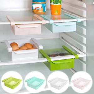 สินค้า Modern ลิ้นชัก เก็บของในตู้เย็น ลิ้นชักใต้โต๊ะ ถาดเก็บของ ช่องเก็บของในตู้เย็น ลิ้นชักเก็บของใต้โต๊ะ 15x16x7 cm ลิ้นชักในตู้เย็น