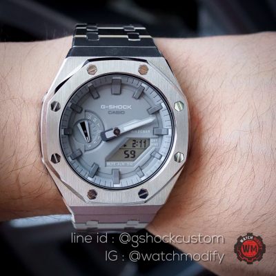 ดูภาพ GShock AP Ga2110ET-8 Customใส่กรอบสายสแตสเลสทรงAP เพิ่มเติม GShock AP Ga2110ET-8 Customใส่กรอบสายสแตสเลสทรงAP