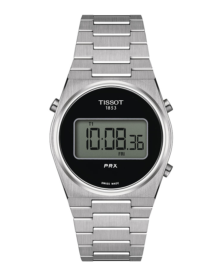 Tissot PRX Digital 35 mm. ทิสโซต์ พีอาร์เอ็กซ์ ดิจิทัล สีดำ T1372631105000 นาฬิกาผู้หญิงผู้ชาย ราคา 12,800 บาท*ส่งฟรี