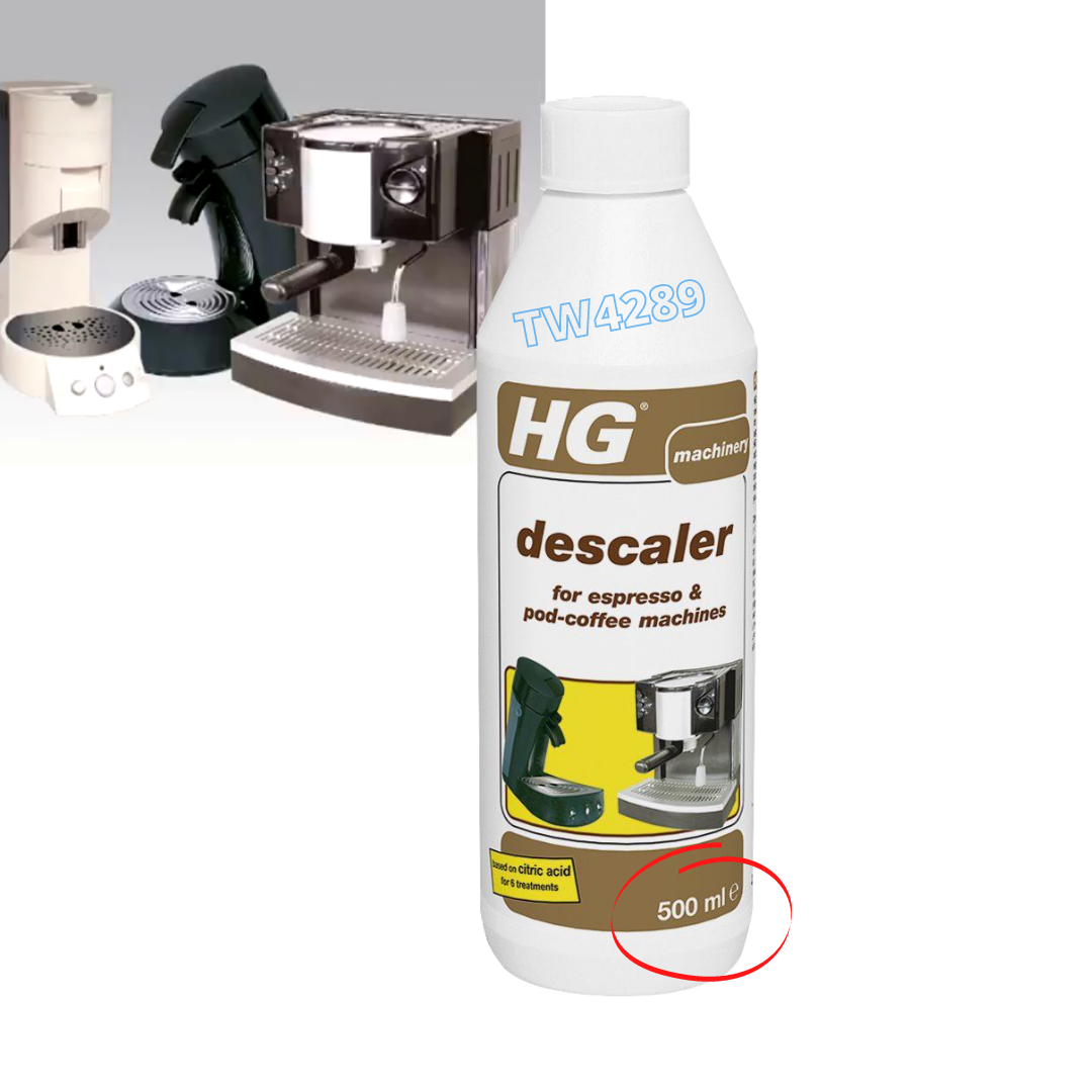 ESPRESSO & POD-COFFEE MACHINE DESCALER HG 0.5L ทำความสะอาดเครื่องชงกาแฟสูตรกรดมะนาว 0.5 ลิตร