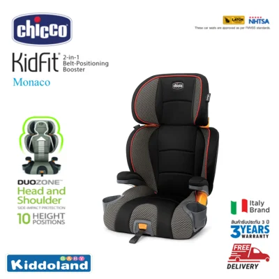 Chicco คาร์ซีทสำรับเด็กโต Kidfit Car Seat รองรับน้ำหนัก 15 – 50 กิโลกรัม