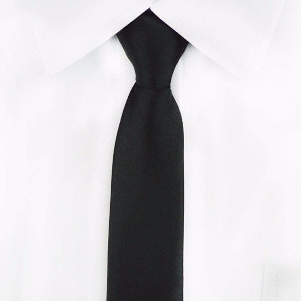 เนคไท ไม่ต้องผูก แบบซิป Neck Tie Mens Skinny Zipper Ties Red Black Blue Solid Color Slim Narrow Bridegroom Party Dress Necktie
