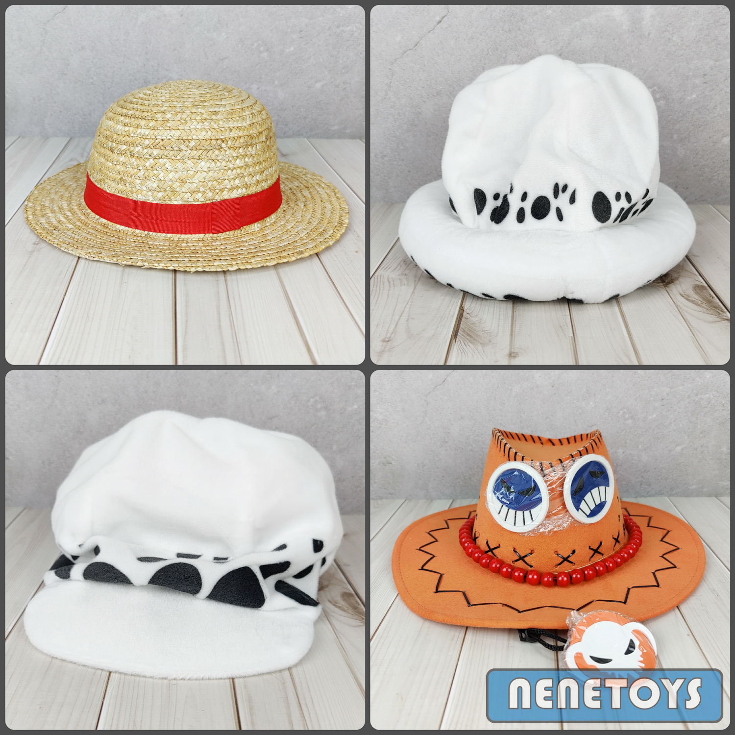 หมวกวันพีช One Piece [😍มี 4 แบบให้เลือก ] ลูฟี่ / เอส / ลอว์ หมวกคอสเพลย์ ราคาไม่แพง