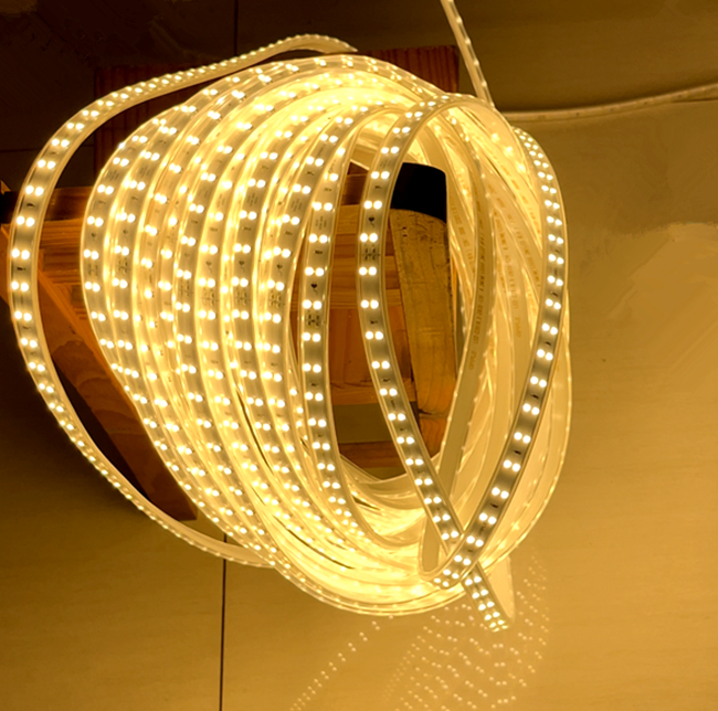 ไฟเส้นสว่างตัดได้ทุกฯ20ซม ตกแต่งกลางแจ้งได้กันน้ำ ทนทานต่อแดดLED strip light 220Vไฟเส้นไฟแถบตกแต่งบ้าน ไม่แถมหัวปลั๊ก! ราคา 45 บาท*ส่งฟรี