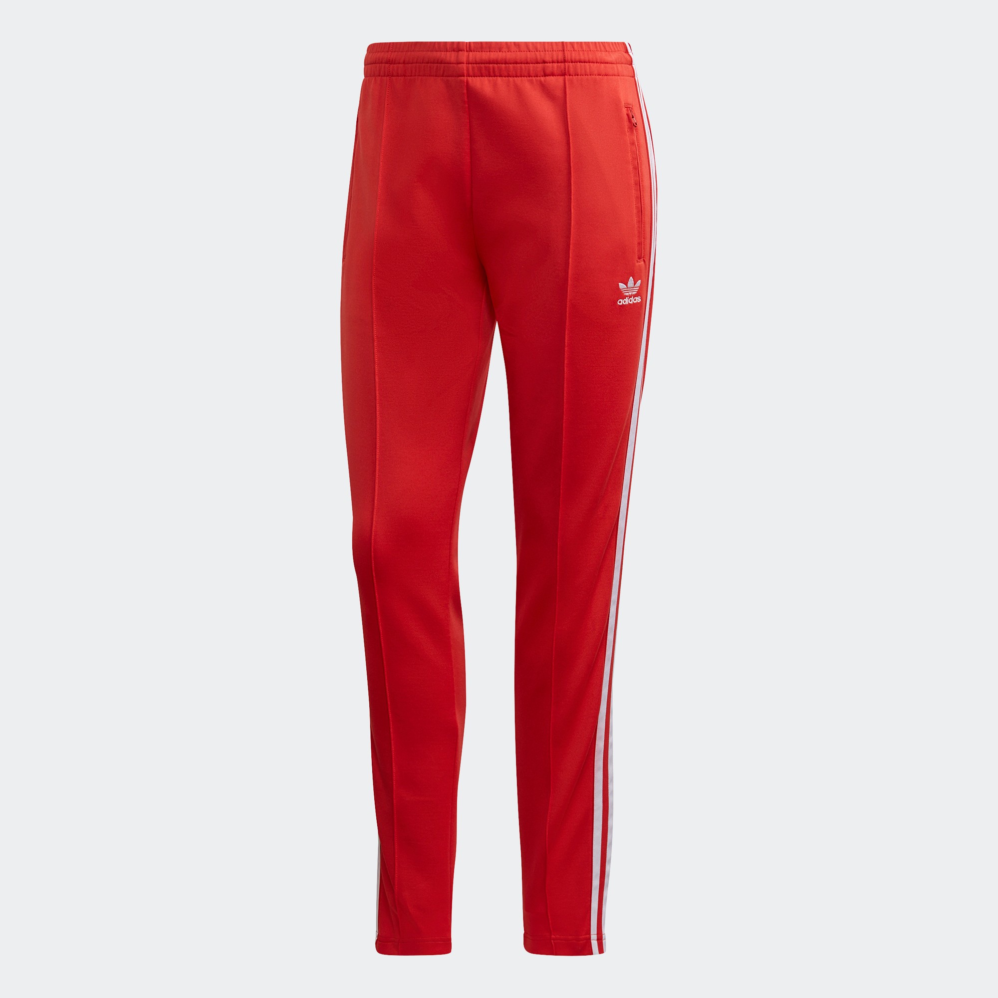 adidas ORIGINALS กางเกงแทรคขายาว SST ผู้หญิง สีแดง FM3319